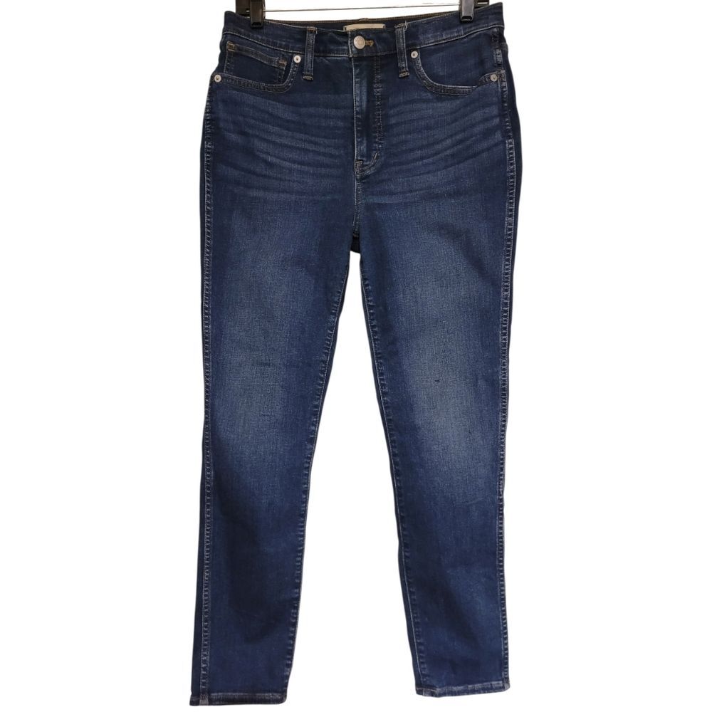 Madewell 10" High Rise Skinny Jeans Dark Wash Size 29, Measures 31x27